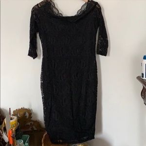 BLACK LACE DRESS